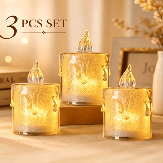 Medium pet electronic ever-burning lamps: 3 + 18 batteries - Paws Eternal